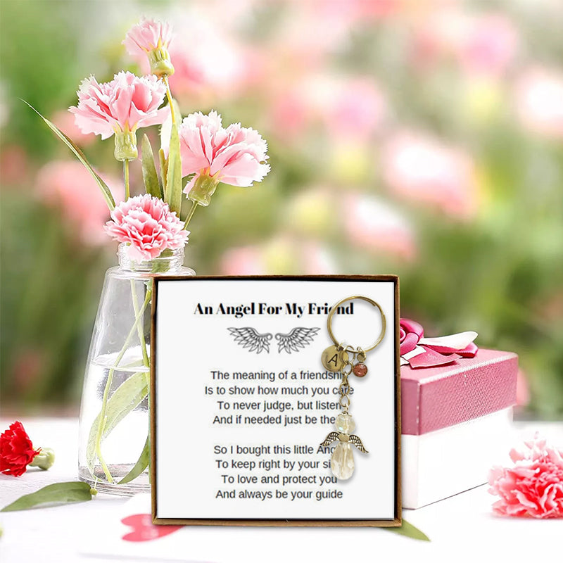 Beschermengel sleutelhanger - beste vriend cadeau