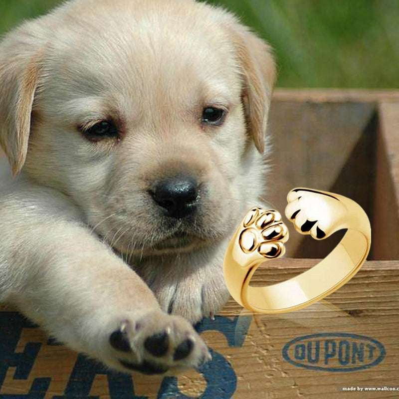 Hond Kat Beer Poot Open Verstelbare Ring