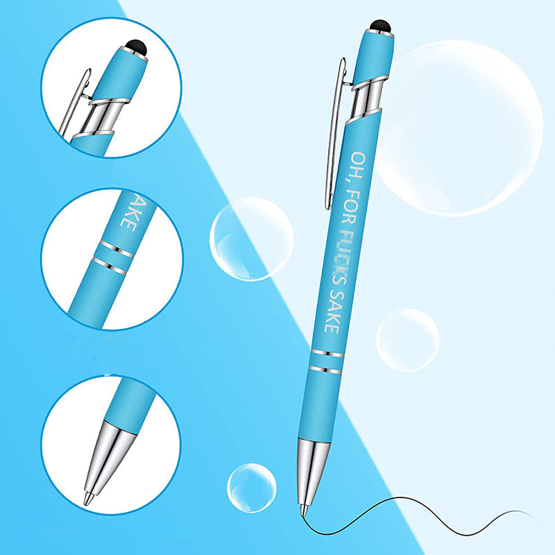 Funny Office Pennen (10 stuks / Zwarte Inkt)