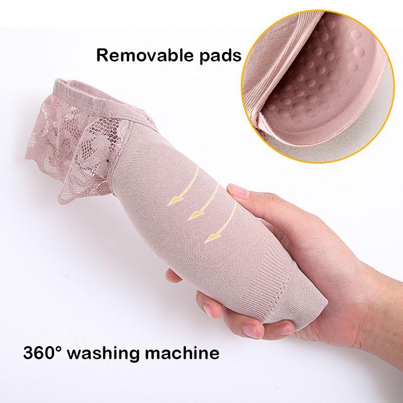 Ademende sport push-up kanten bh