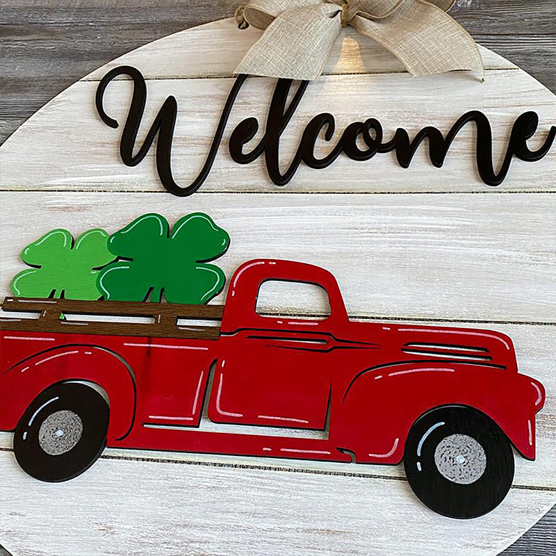 Verwisselbaar vintage welkomst bord