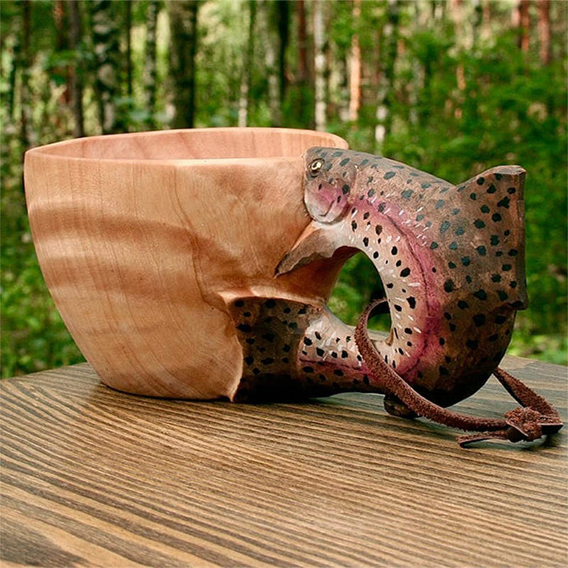 Animal Handmade Wooden Cup