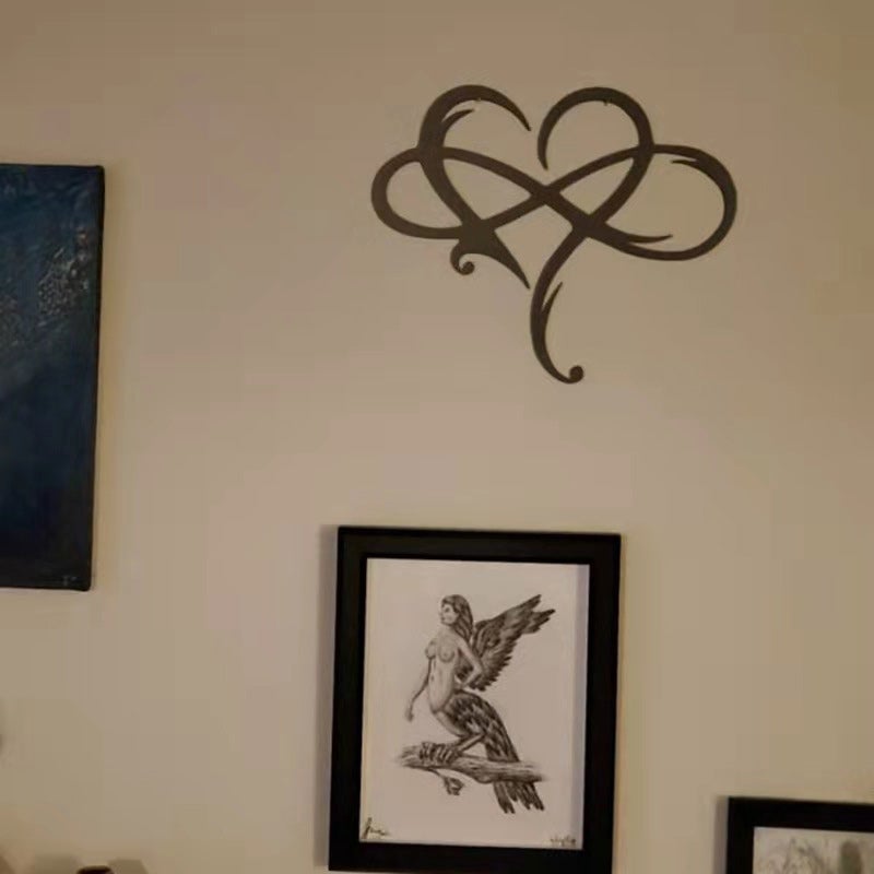 Eeuwige liefde roestvrijstalen kunstdecoratie