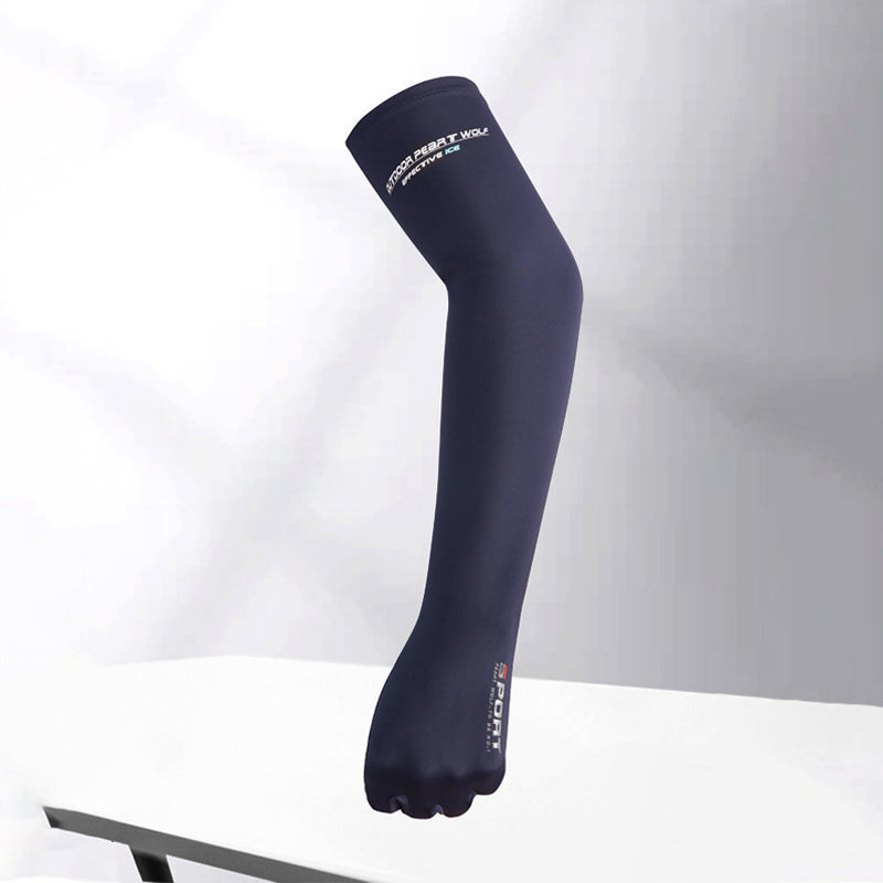 Non-slip blootgestelde twee-vinger zonnebrand crème mouw handschoenen