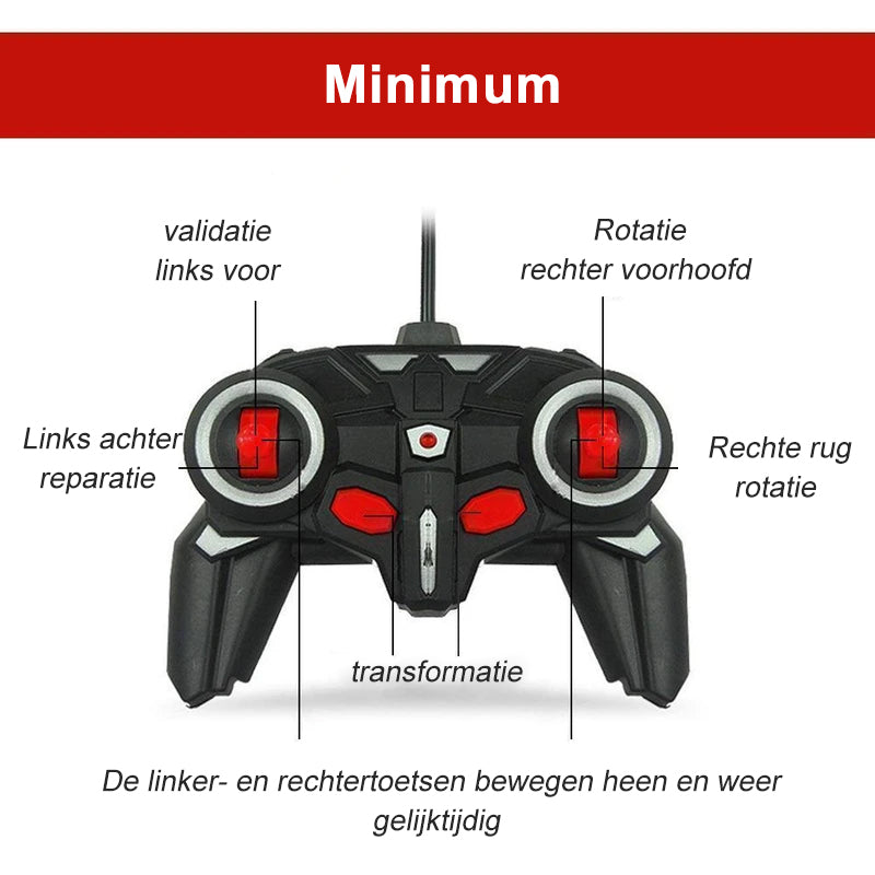 Afstandsbediening transformerende robotauto