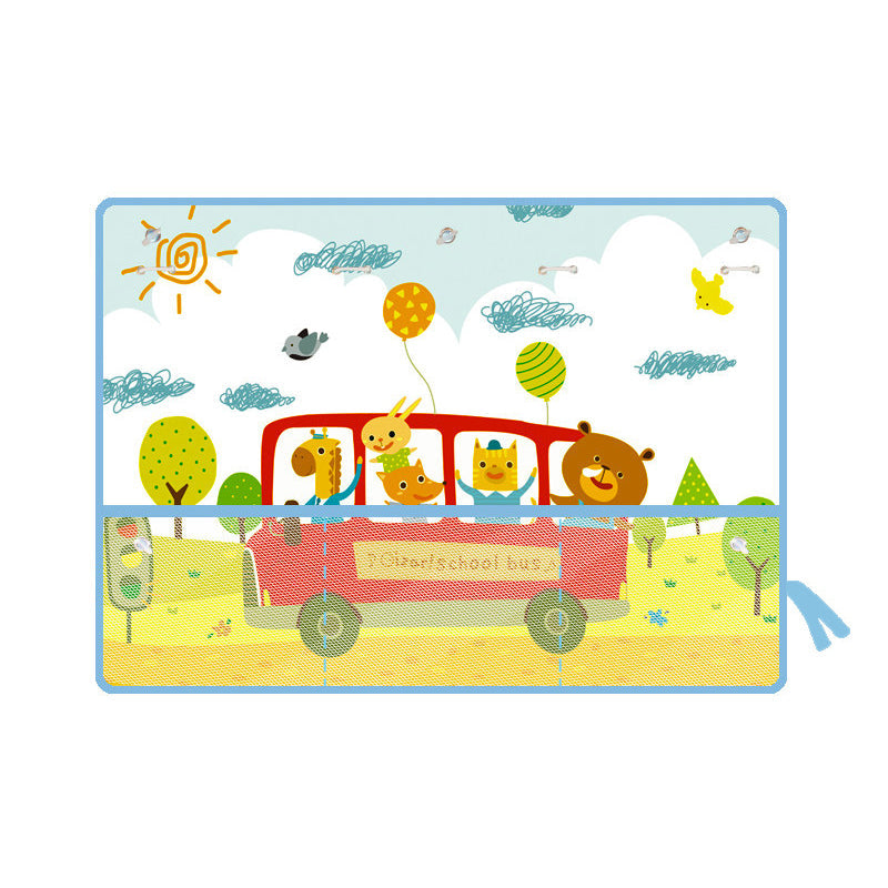 Cartoon autoraam gordijn