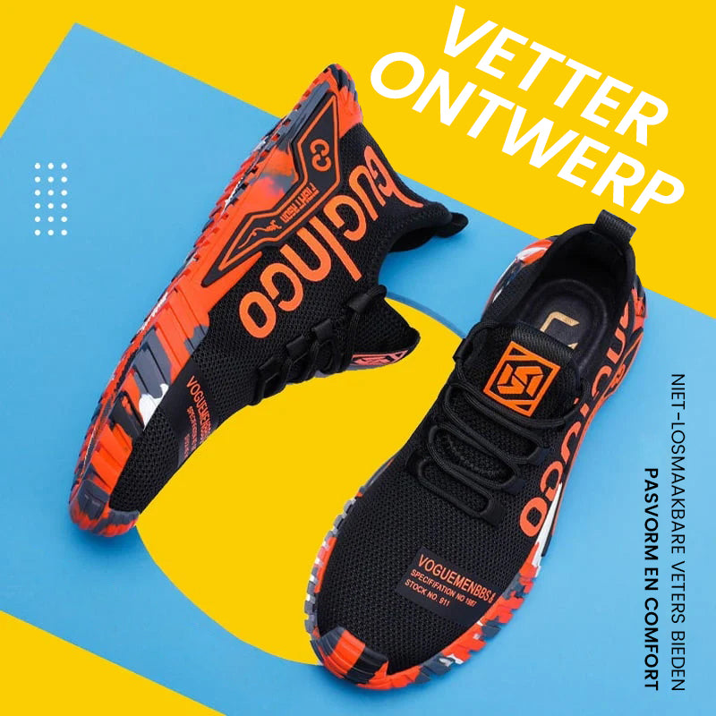 Ademende lichtgewicht sneakers met stalen neus