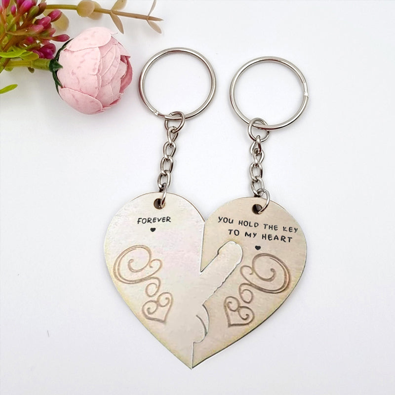 Je hebt de sleutel tot mijn hart en voor altijd paar sleutelhanger