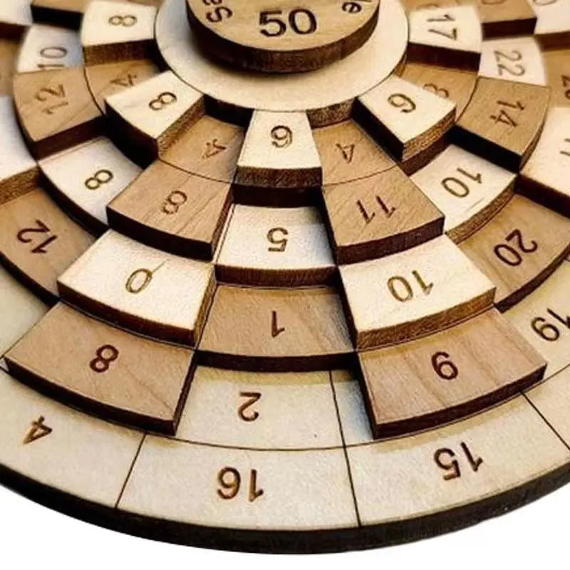 Safecracker 50 Wood Puzzle - Moeilijke wiskundige hersenkraker voor volwassenen