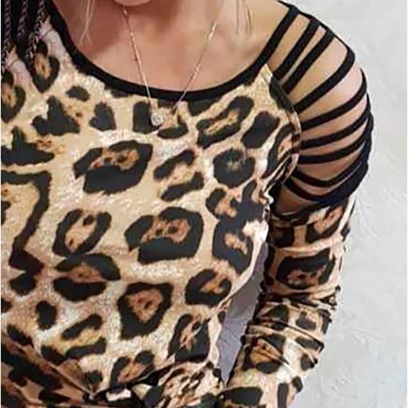 Halter nek ladder uitgesneden casual top