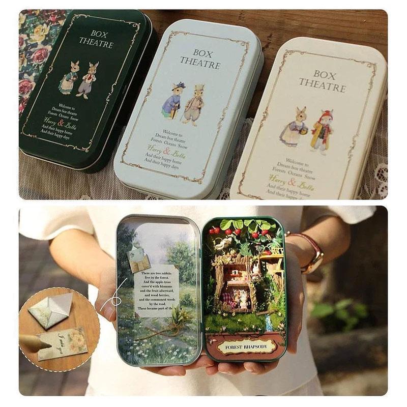 3D miniatuur poppenhuis met licht doe-het-zelf speelgoed