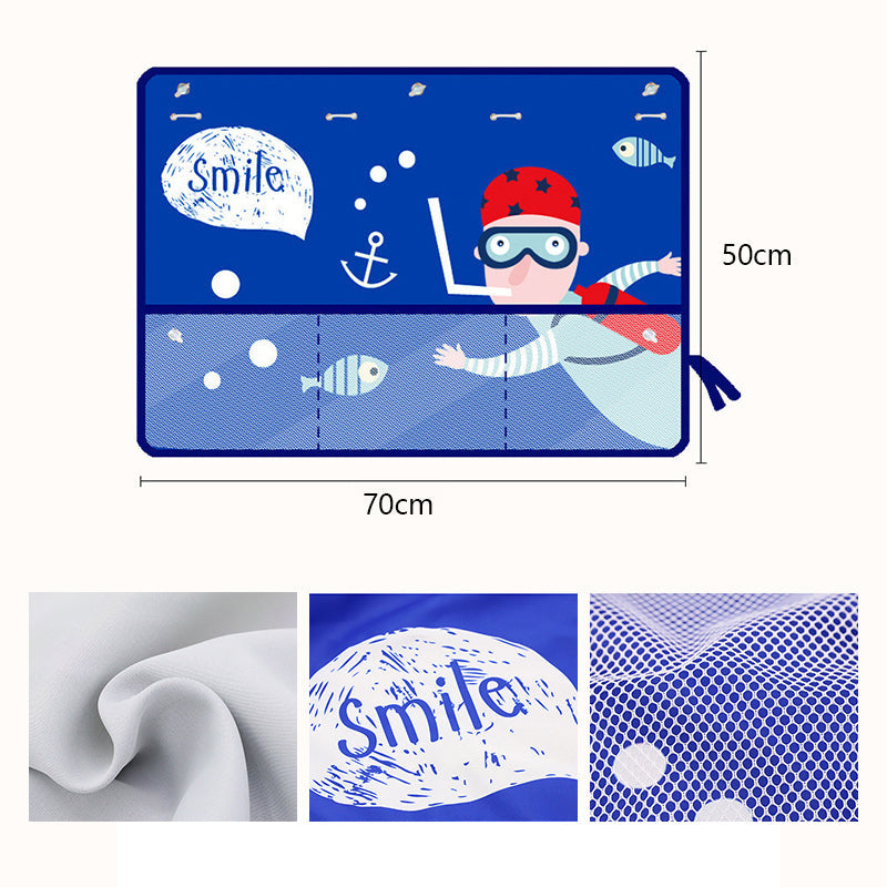 Cartoon autoraam gordijn