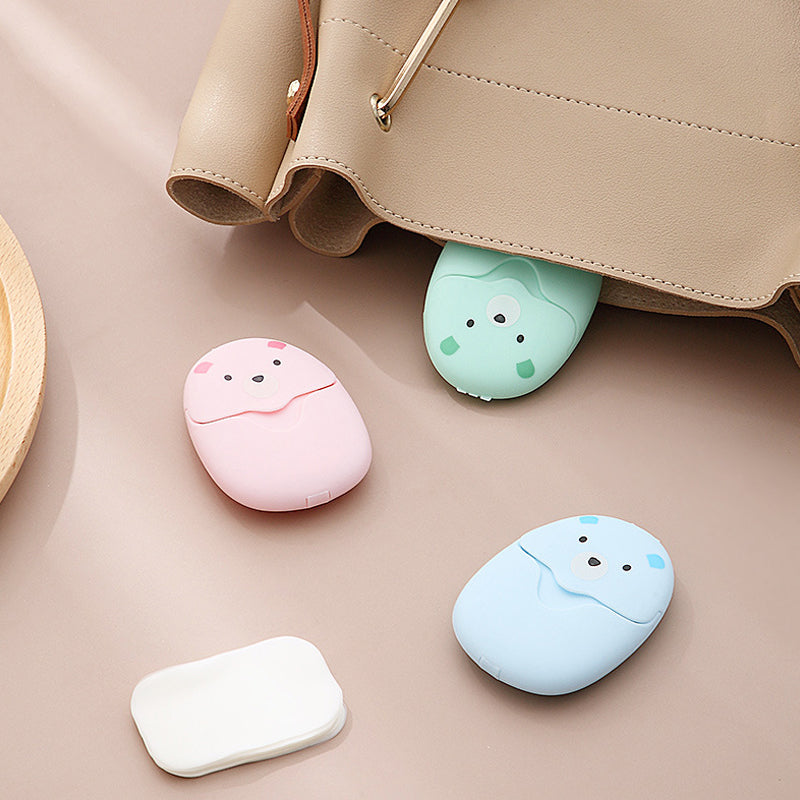 Buitenshuis draagbare zeep papier