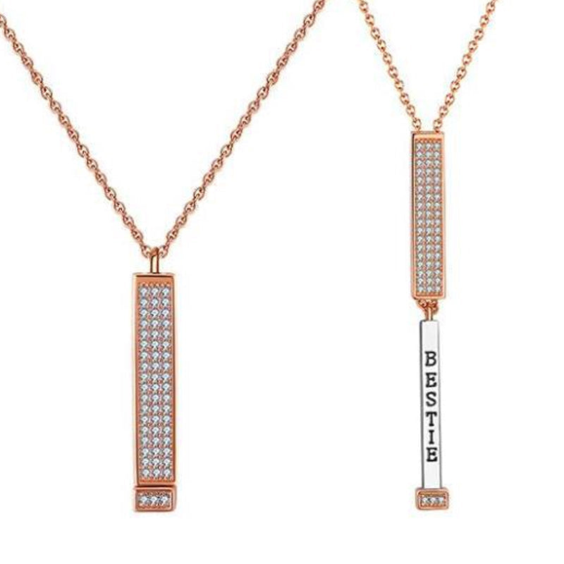 Zirkoon en diamanten ketting