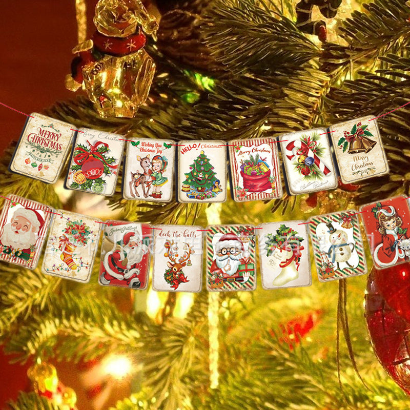 Vrolijke Kerst Open Haard Banner