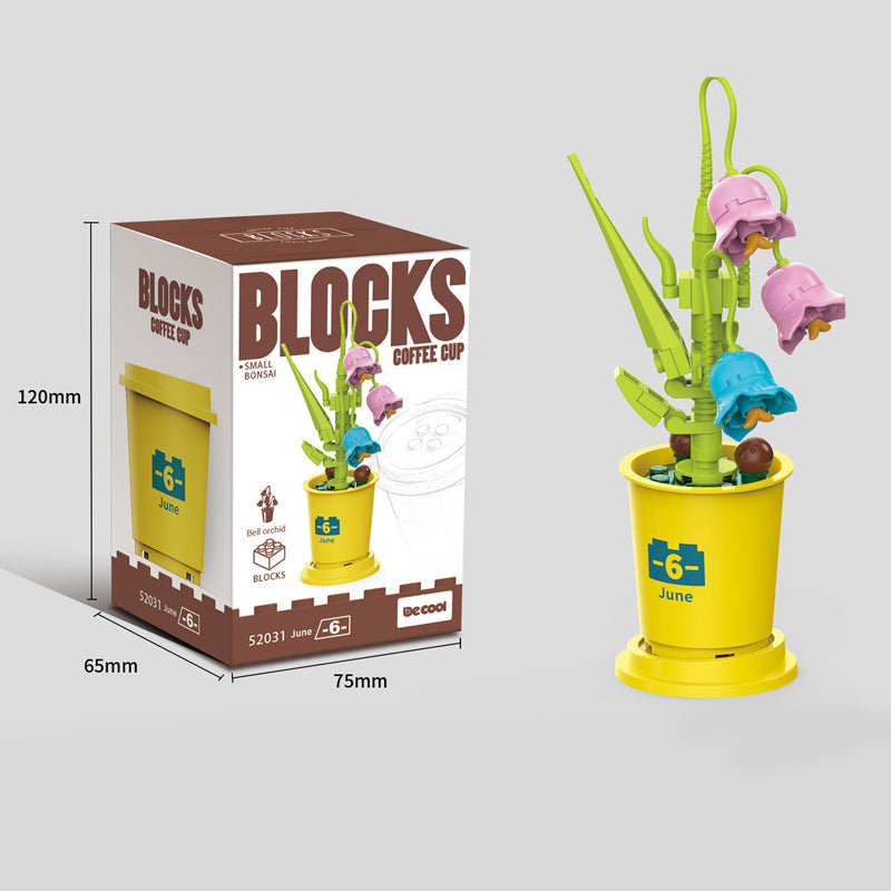 Koffiekopjes planten potblokken