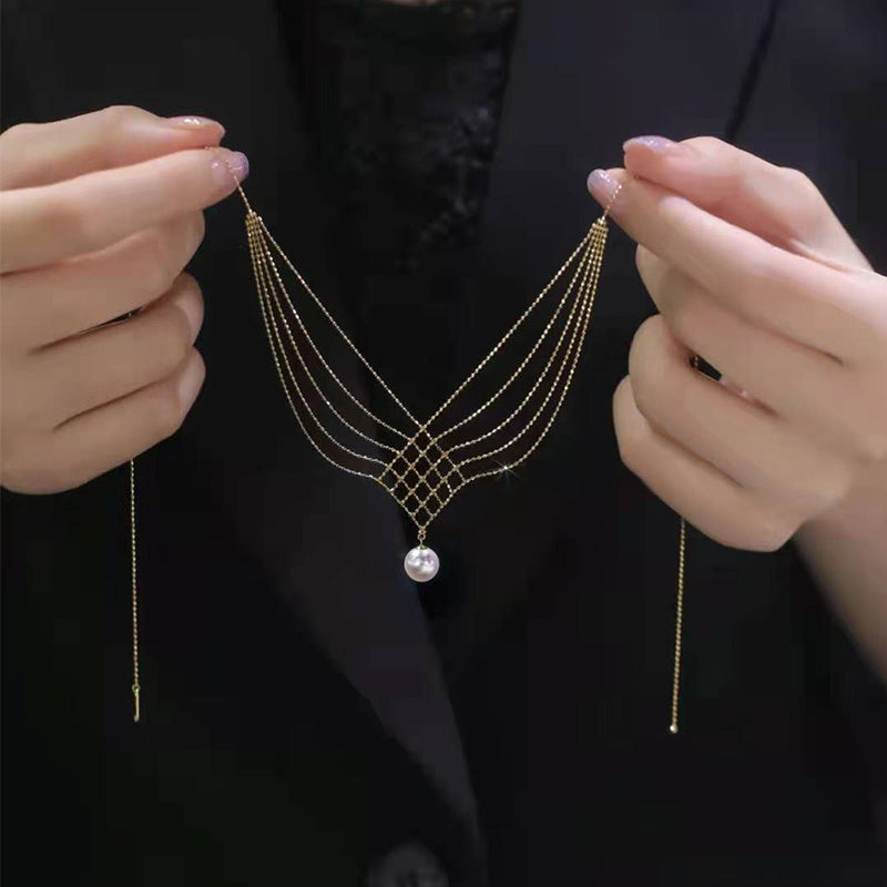 Parel hanger kruis ketting