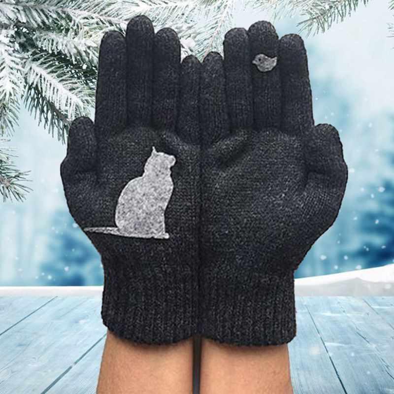 Cat style cotton gloves