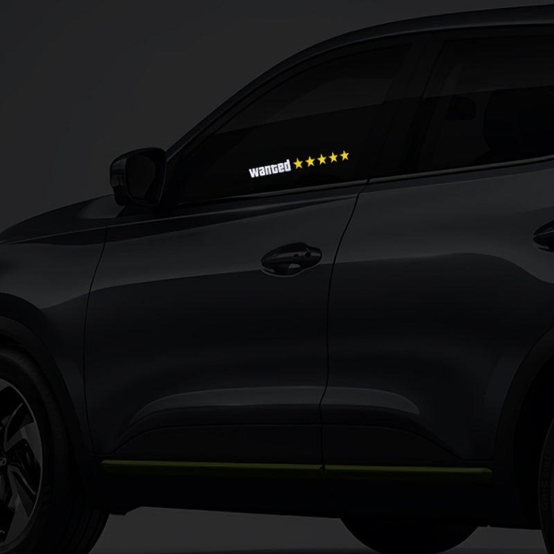 Lichtgevende bumpersticker