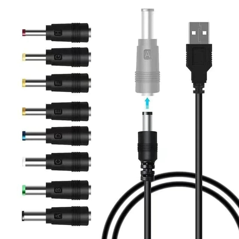 8-in-1 universele gelijkstroom adapter