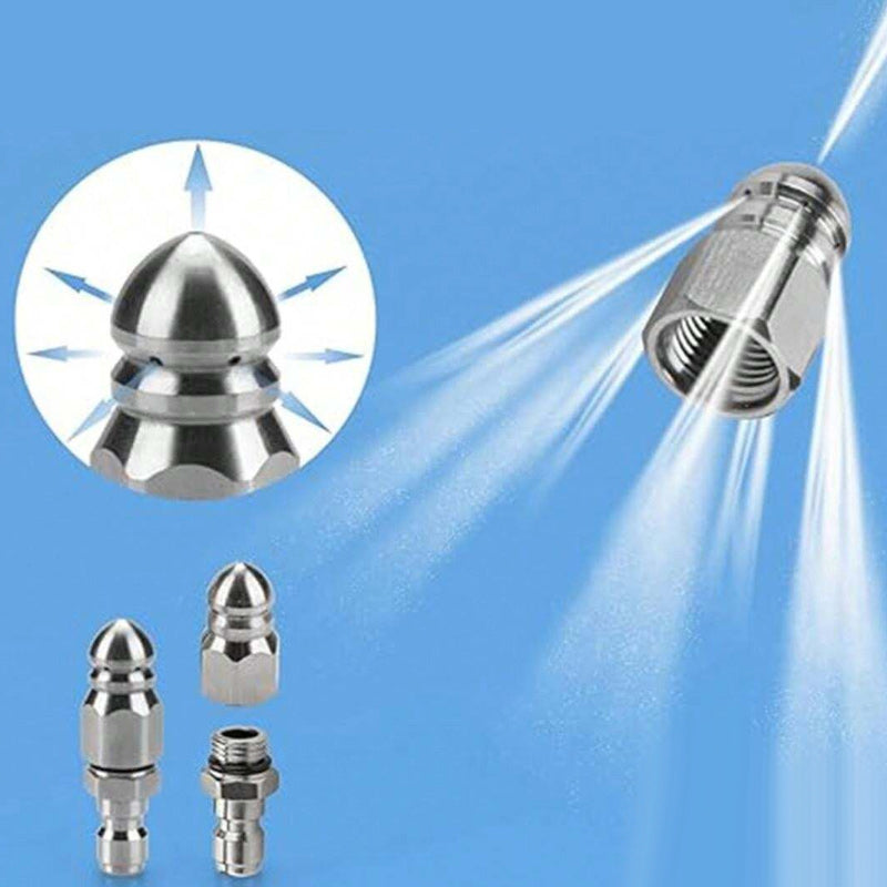 Krachtig pijpreinigings- en ontstoppingsmondstuk