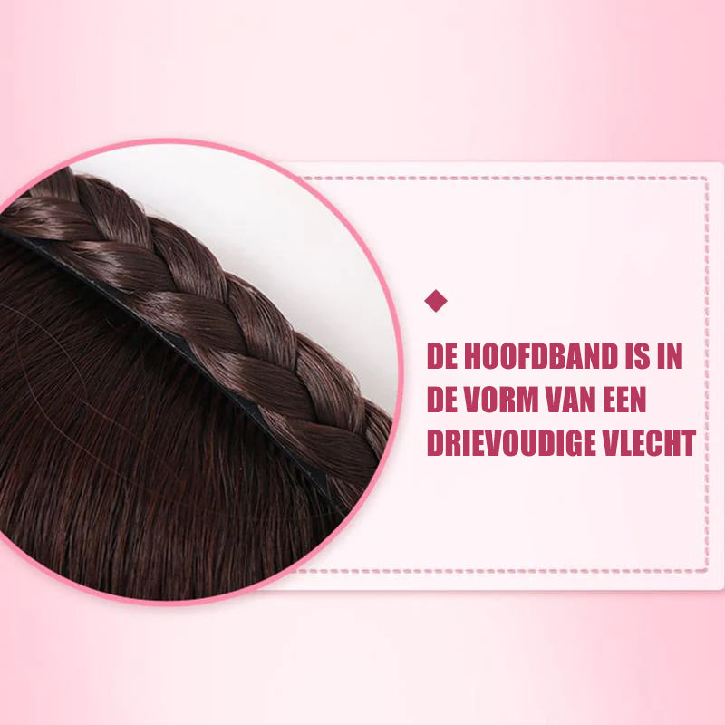 Secret Bang gevlochten hoofdband