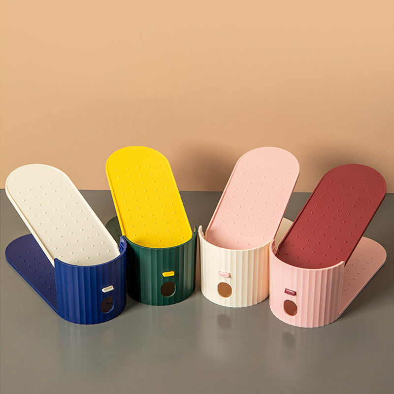 Dubbellaags verstelbaar schoenenrek