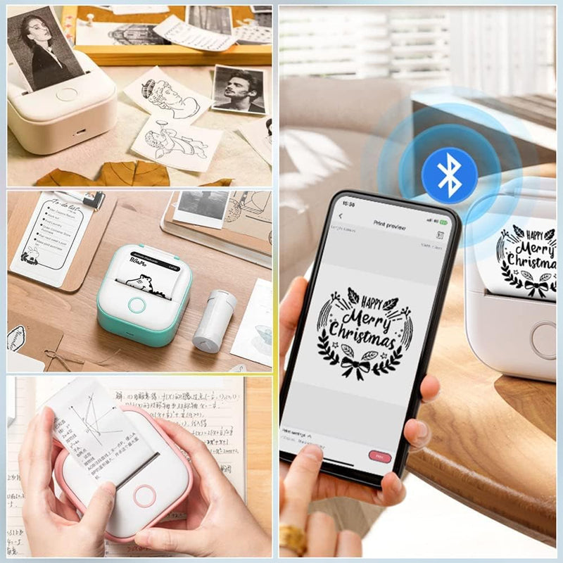 Mini draagbare Bluetooth-printer