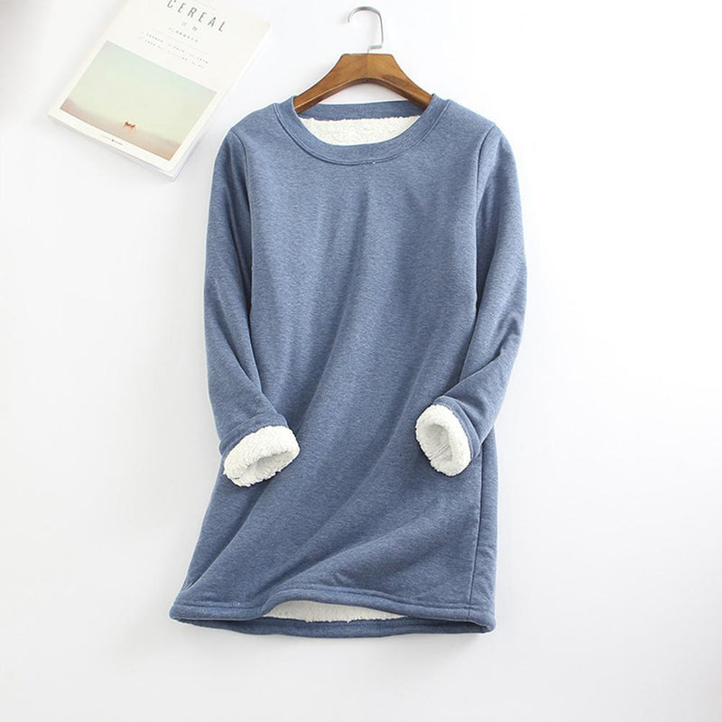 Casual Warm sweatshirt met ronde hals