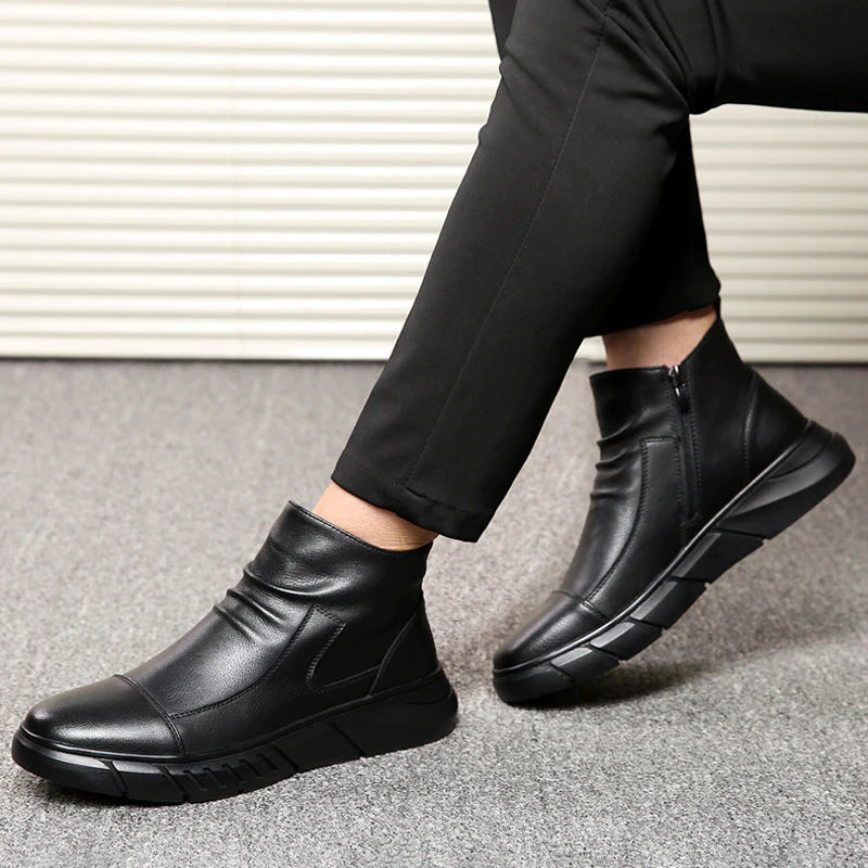 High-top leren Martin-laarzen in Britse stijl voor heren