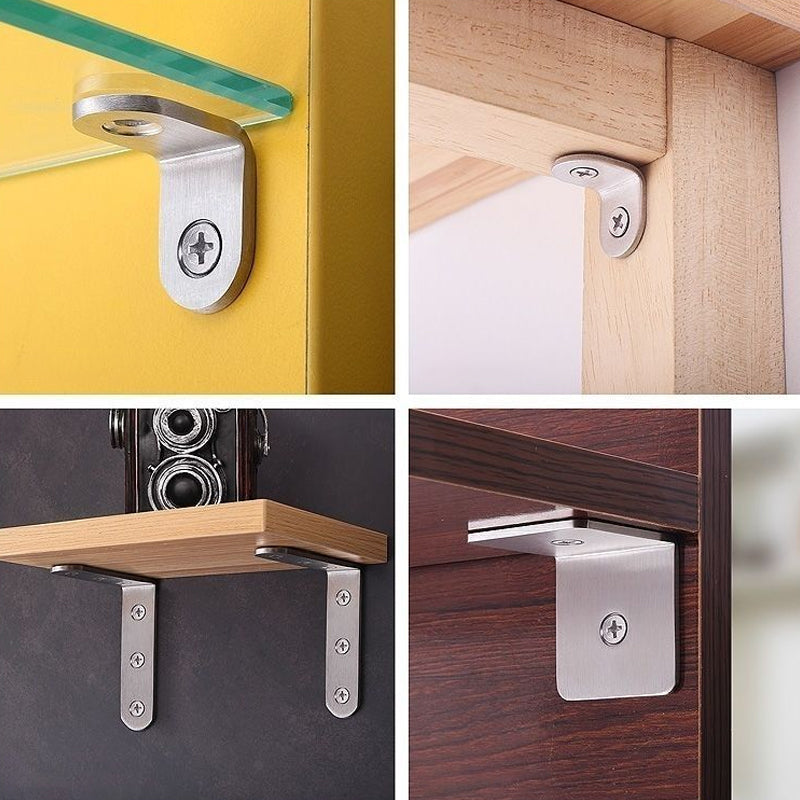 4-pack roestvrijstalen hoekbeugels