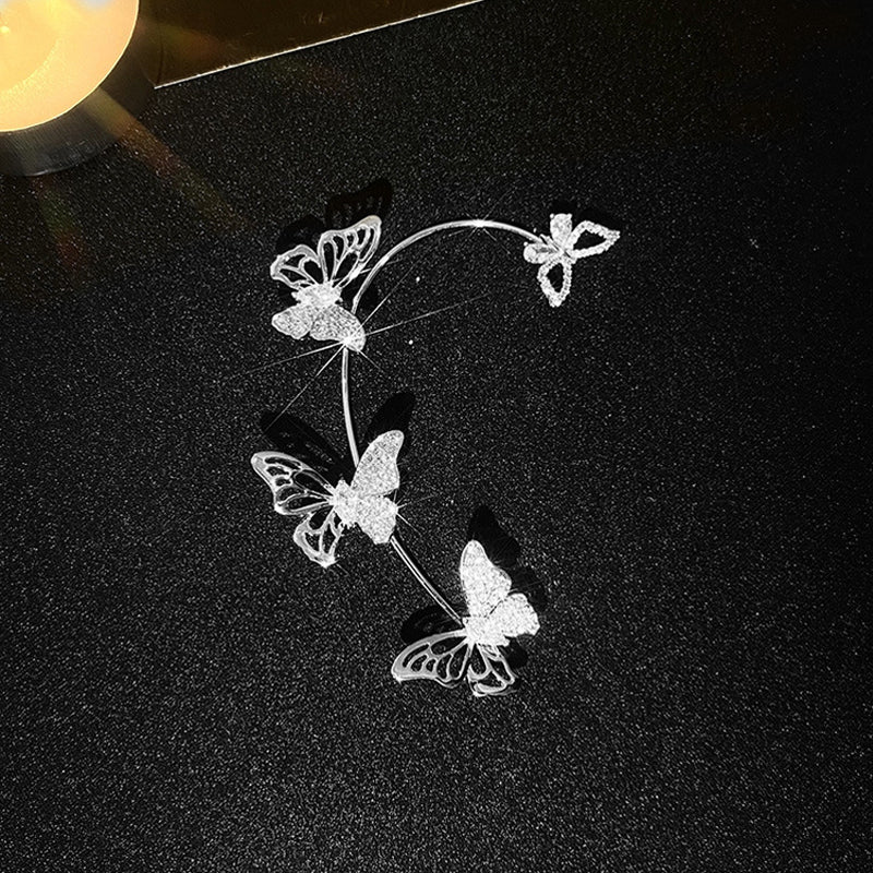 Zirkoon vlinder oorclip