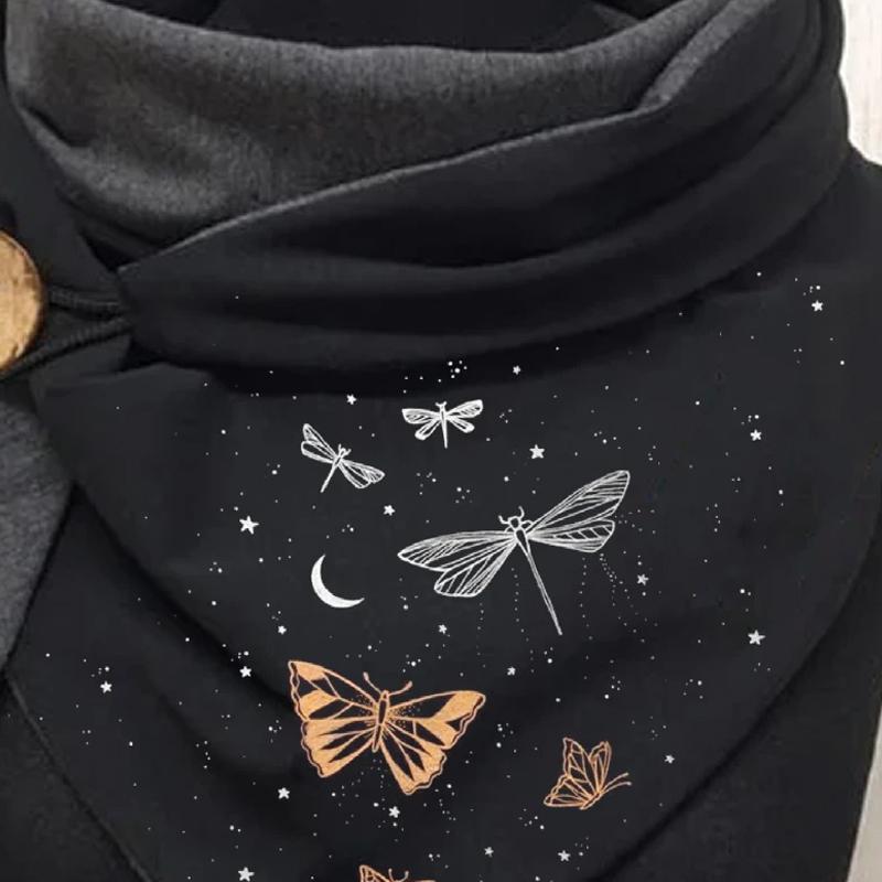 Mode vrouwen afdrukken knop warme Sjaals Shawls
