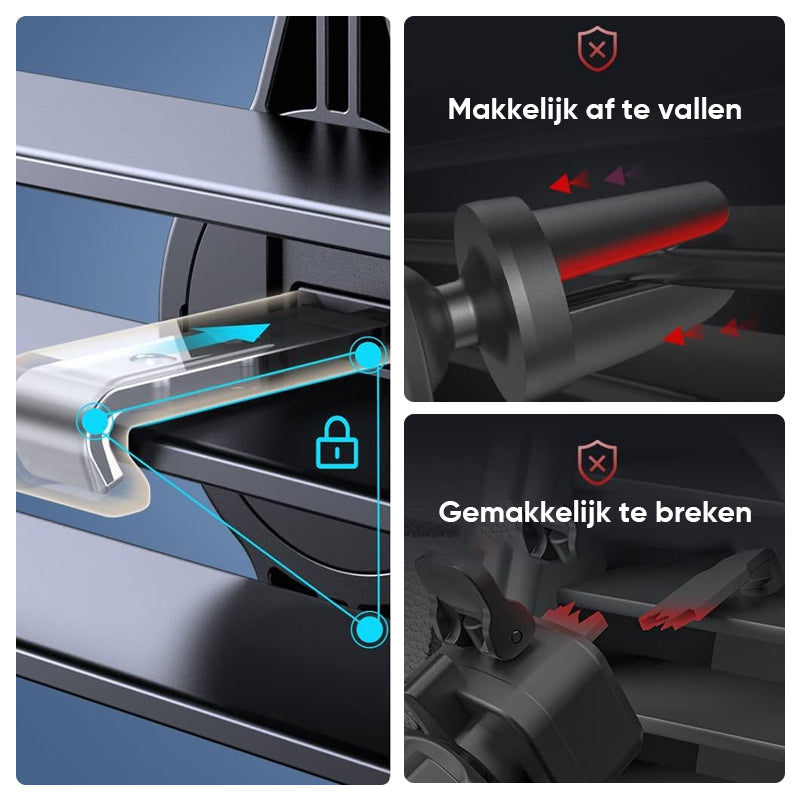 Ventilatie opening telefoon houder