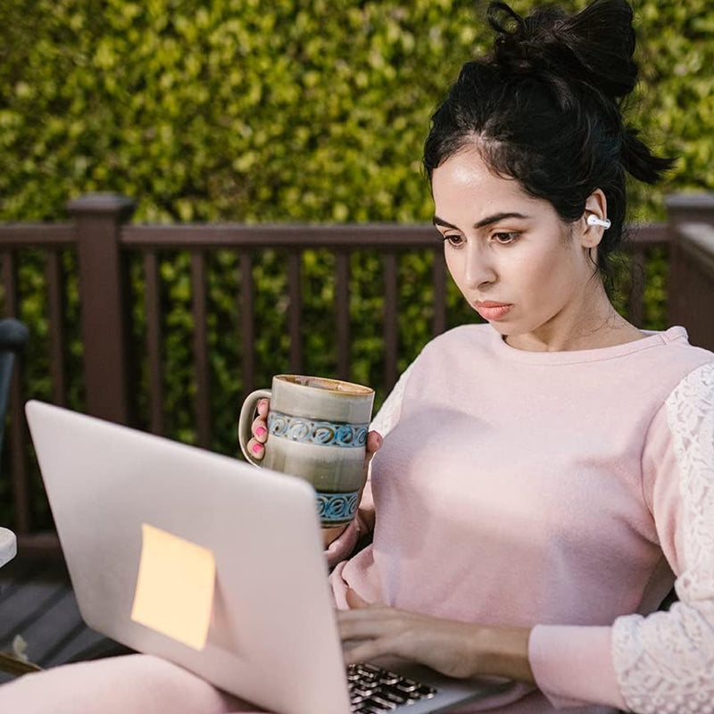 Draadloze Bluetooth-headset in het oor