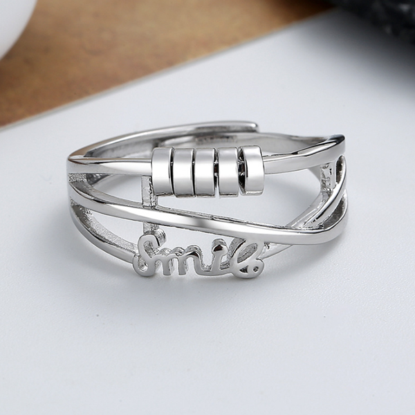 Lichte luxe transfer kralen ring