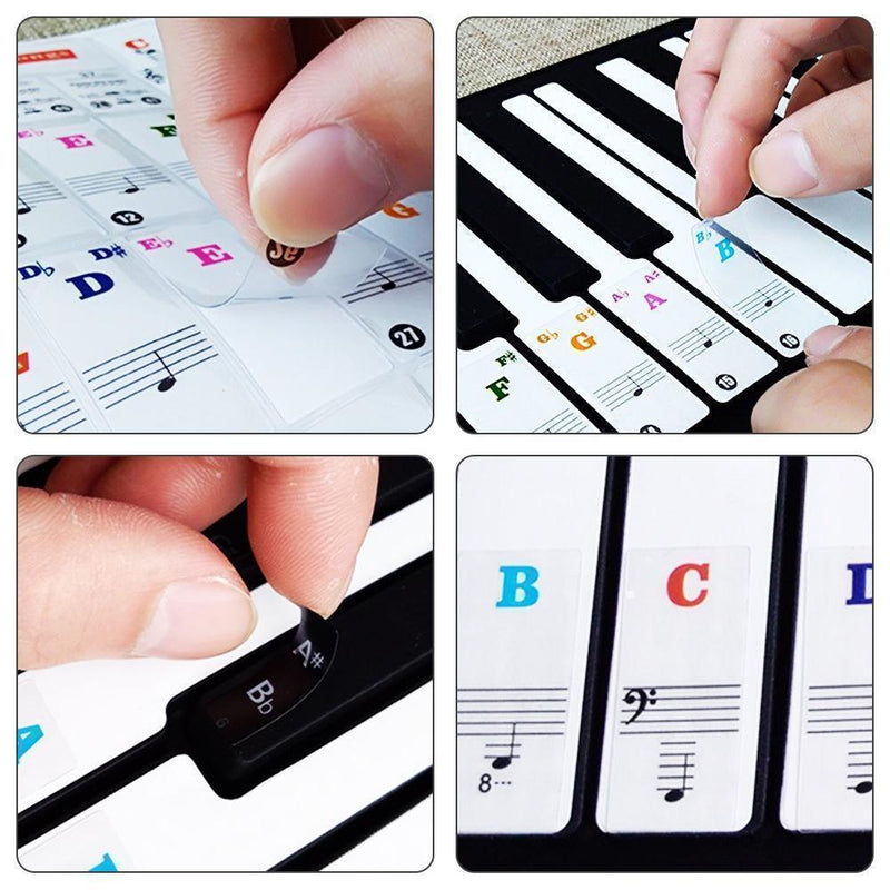 Piano belangerijke Noten Stickers