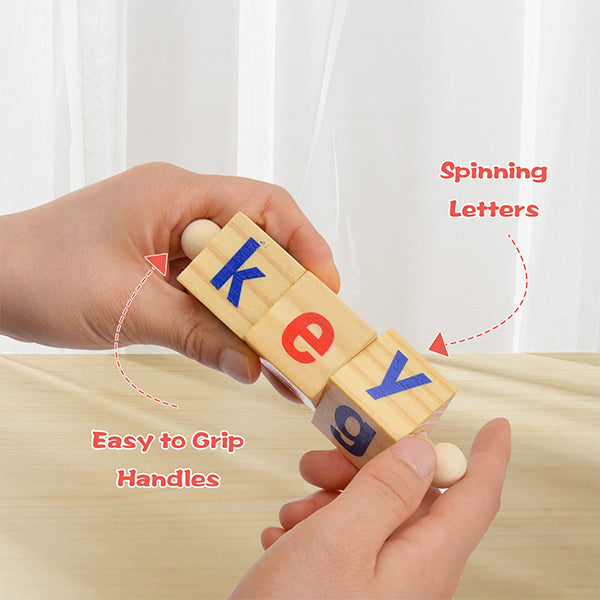 Houten leesblokken CVC Sight Words Game