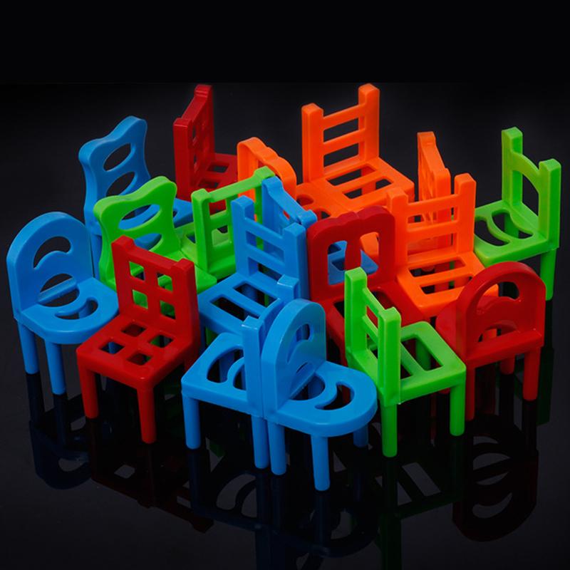 Stoelen Stapelen Toren Evenwichtsspel