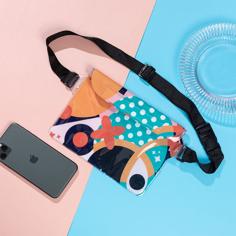 Trifold schoudertas met touchscreen