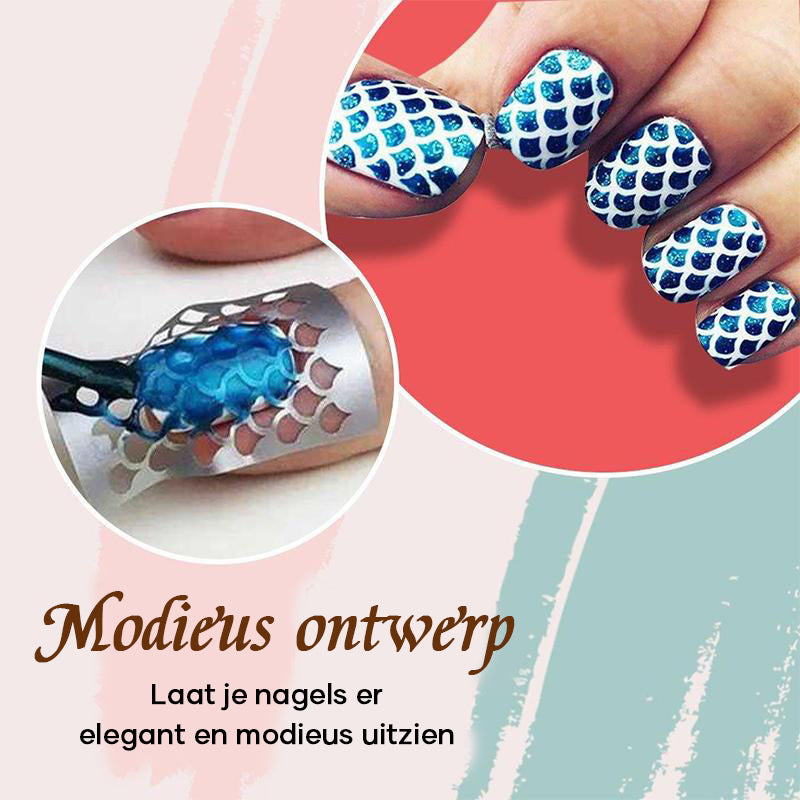 Art stencil sticker voor nagels (24 stks/set) [144 stickers]