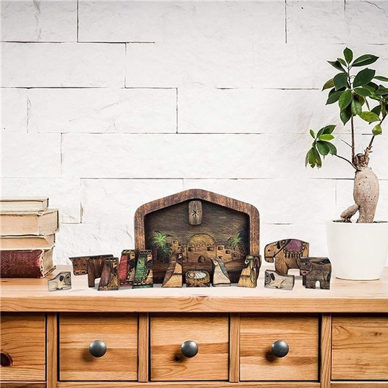 Houten Jezus puzzels set