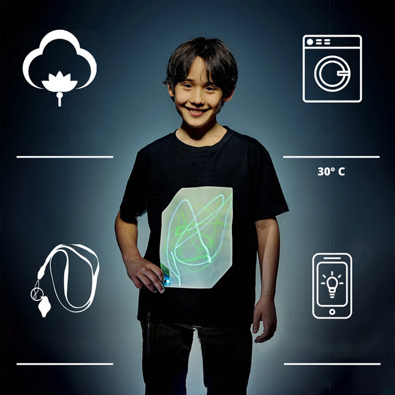 Glowing interactive T-shirt