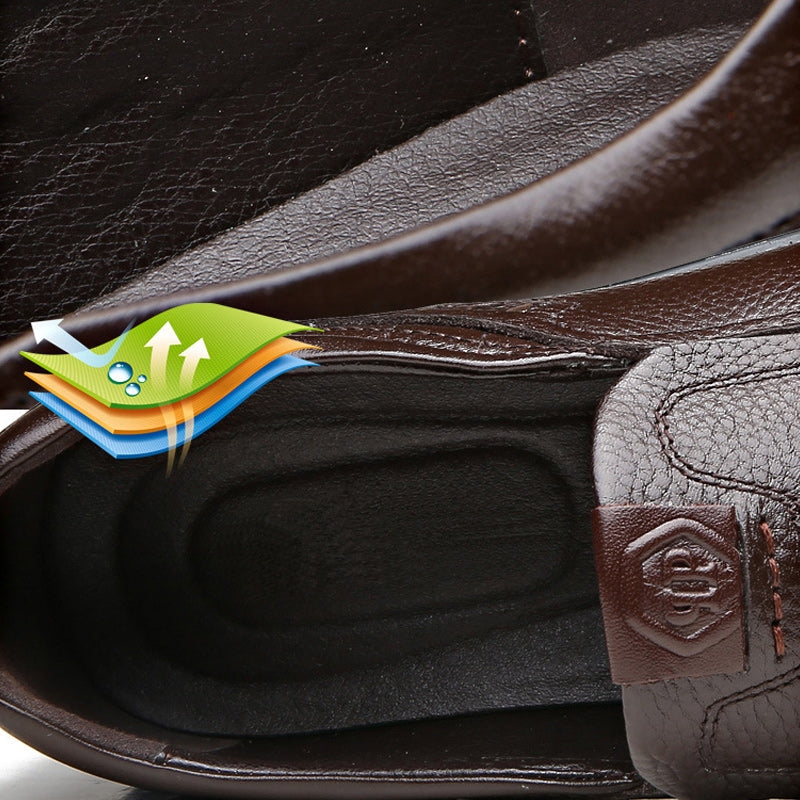 Loafers van echt leer met zachte binnenzool voor heren