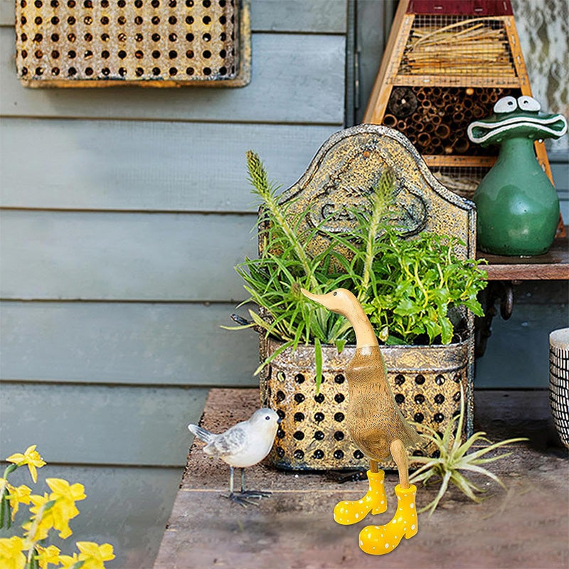 Handgesneden eendornament