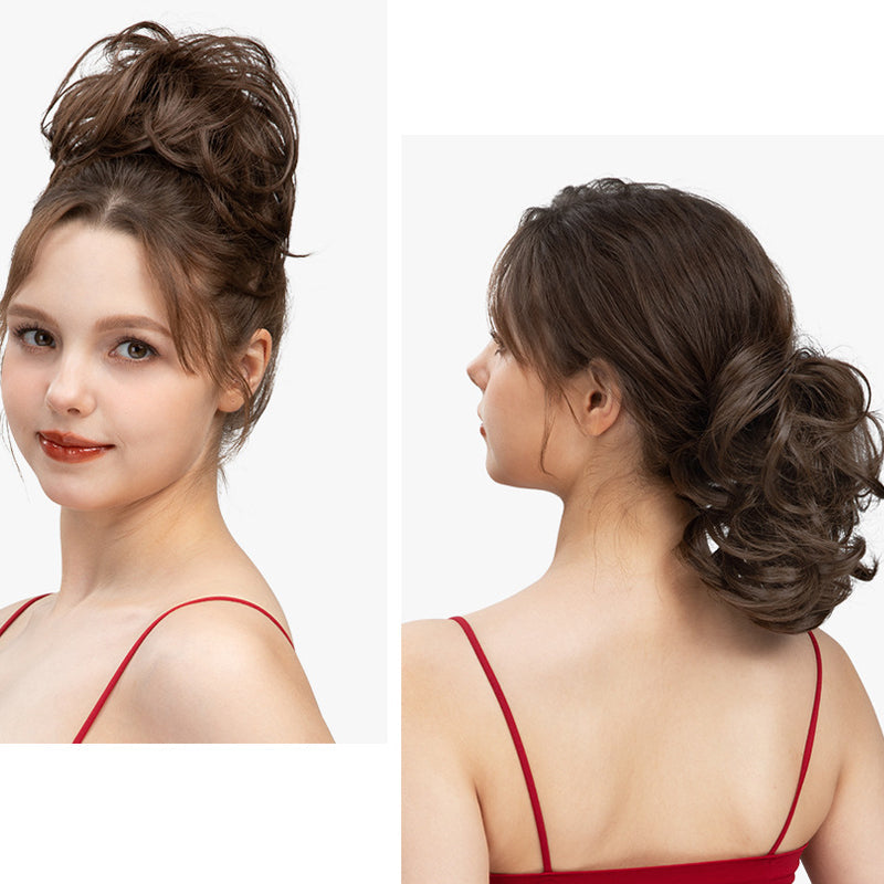 Moeiteloze elegantie zijkam met clip in haarknotje