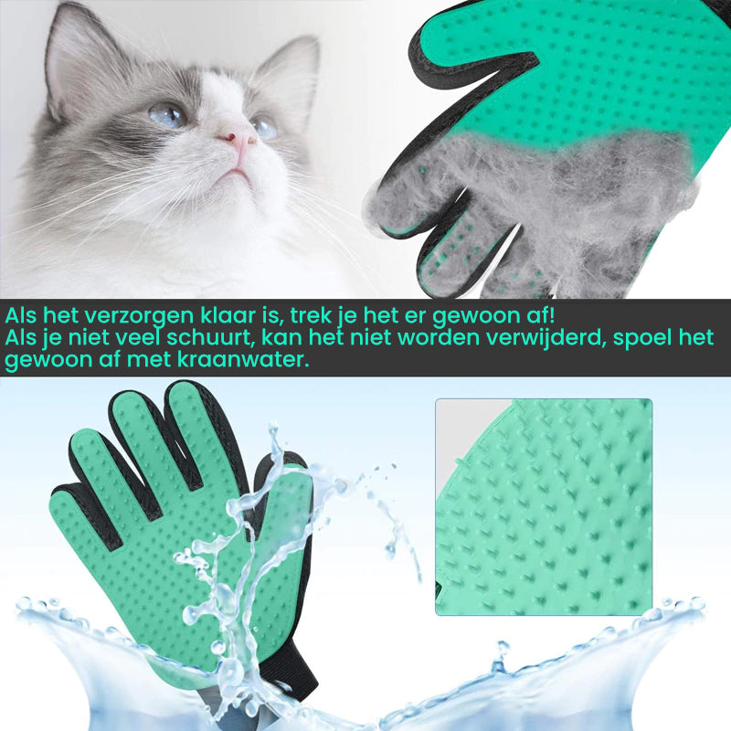 Handschoen voor het verwijderen van haren voor huisdieren