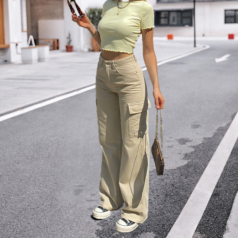 Cargobroek met rechte pasvorm