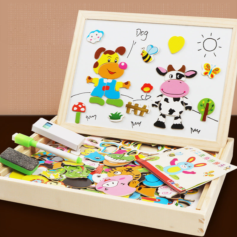 Magnetisch didactisch wit bord 2 in 1