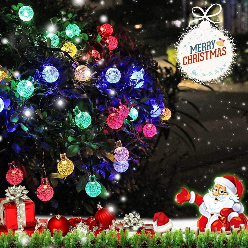 Kristallen bol lichtslingers op zonne-energie